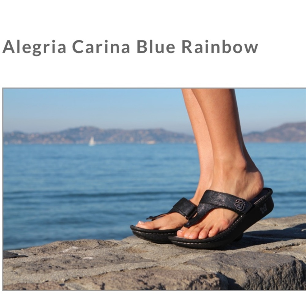 ALEGRIA Carina Blue Rainbow sandals sz:38